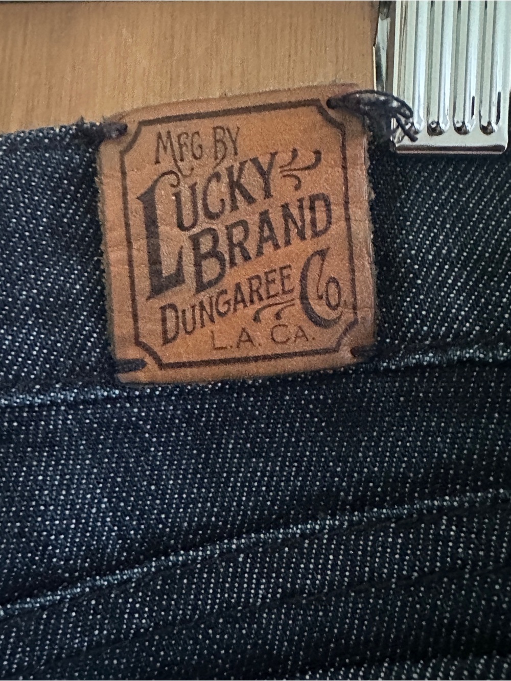 Lucky Brand Dark Indigo Denim Flare Low Rise Jeans - Picture 4 of 7